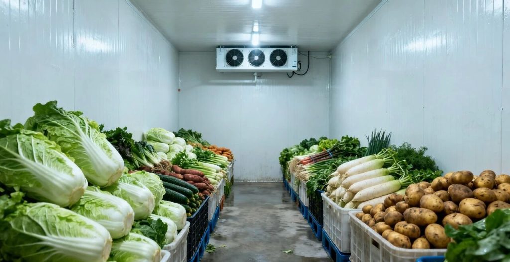 cooling room for vegetables
